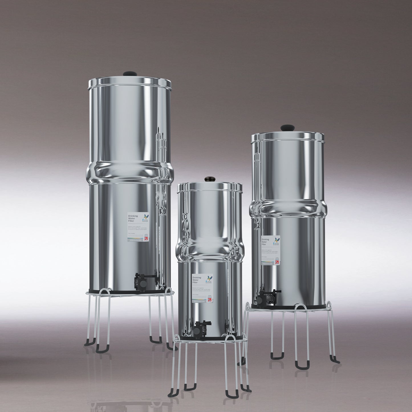 British Berkefeld® Stainless Steel Gravity System with Ultra Sterasyl Ceramic Filters (6 Litre)