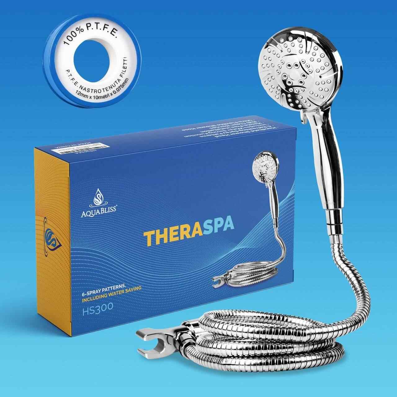 AquaBliss TheraSpa Hand Held Shower Head Set - Chrome (HS300)