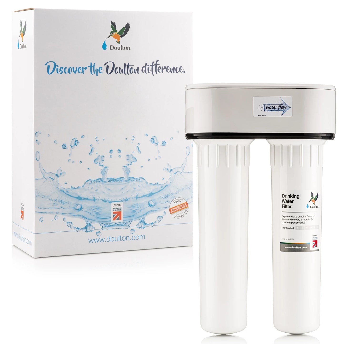 Doulton® HIP Under Sink System (DUO) - HCP double housing w/NSF UC